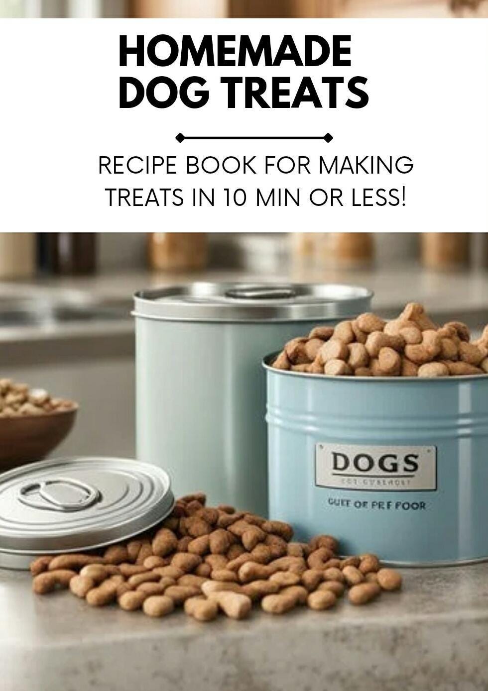 Homemade Dog Treat Recipe Book: Healthy Natural Recipes (Digital PDF)