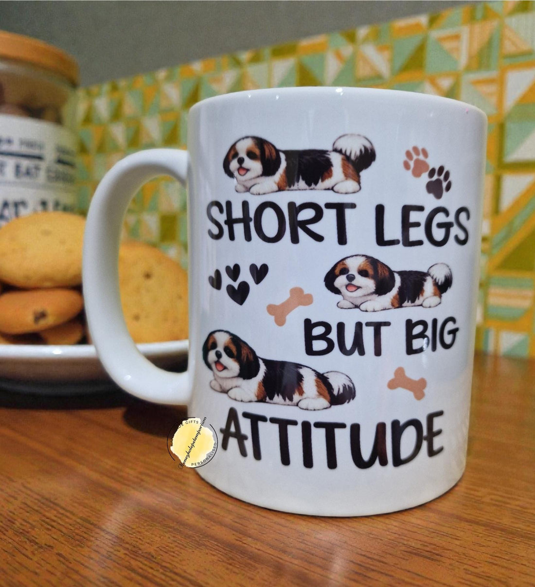 Shih Tzu Coffee Mug – Short Legs Big Attitude, Dog Mum Gift