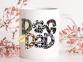 Dog Dad Mug – Camouflage Print Paw Design | Gift for Dog Lovers & Pet Owners