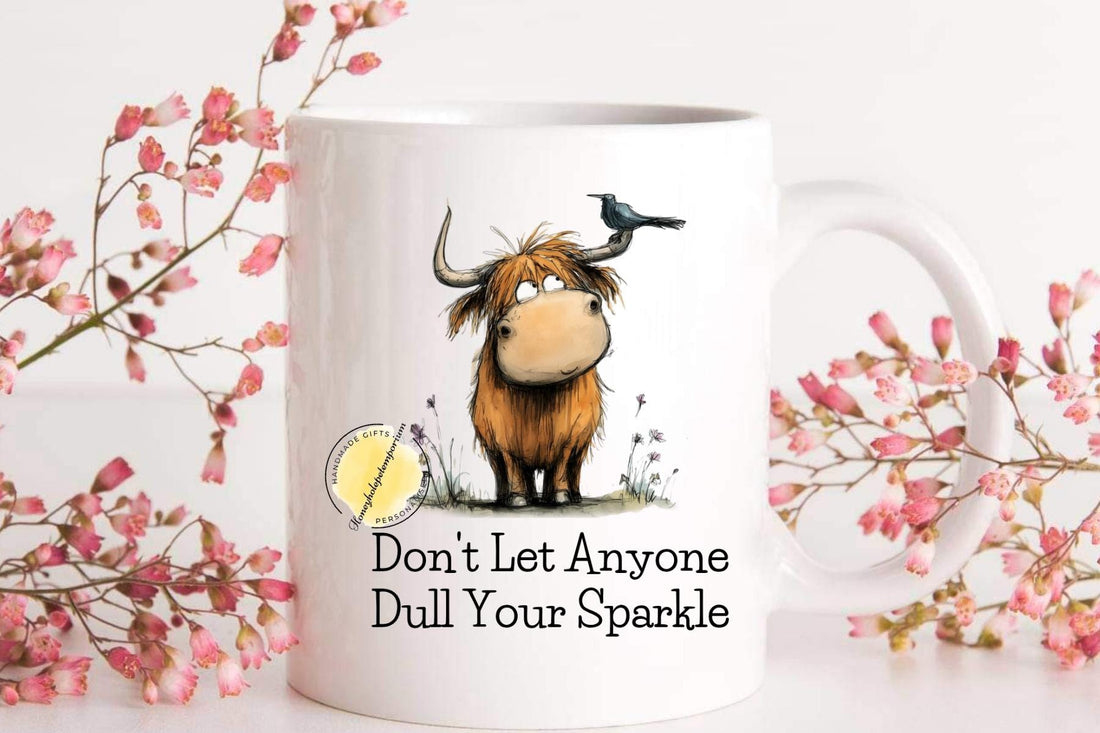 Highland Cow Coffee Mug – Inspirational Animal Art Gift