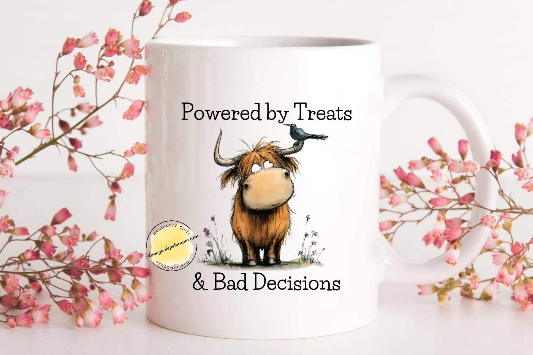 Highland Cow Coffee Mug | Funny Farm Animal Tea Cup