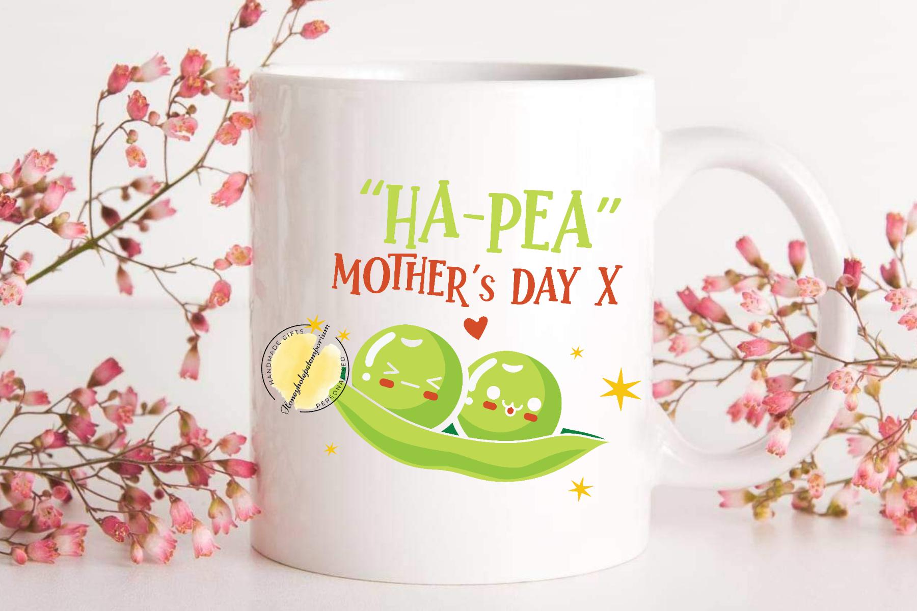 Ha-Pea Mother's Day Mug and Coaster Set – Peas in a Pod Gift