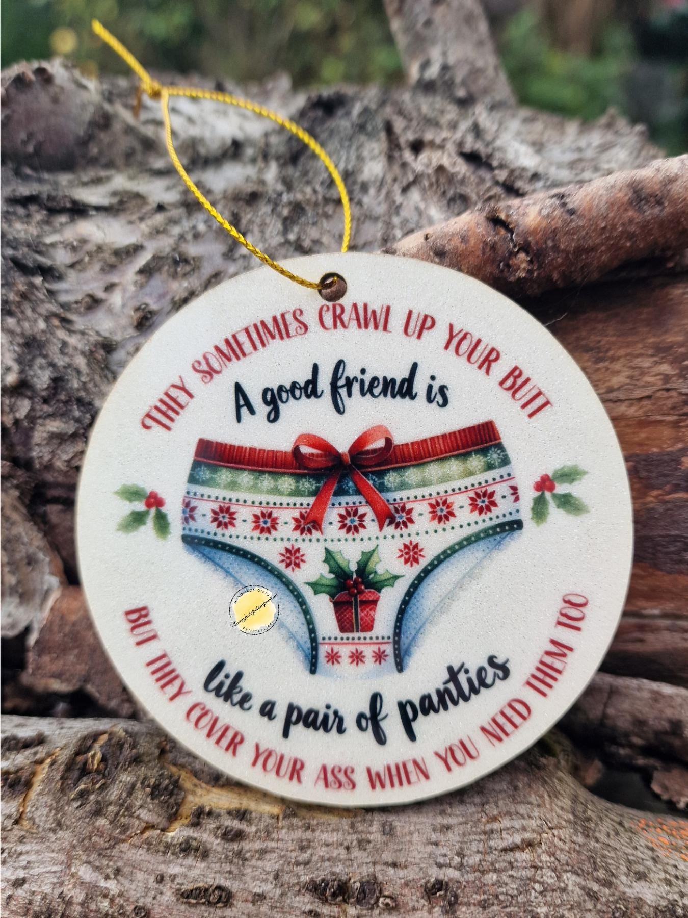 Glitter Highland Cow Christmas Bauble – Farmhouse Ornament