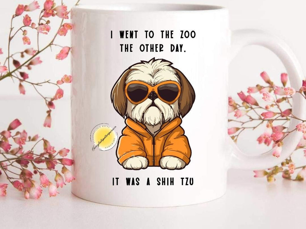 Funny Shih Tzu Coffee Mug: 'I Went To The Zoo' Design