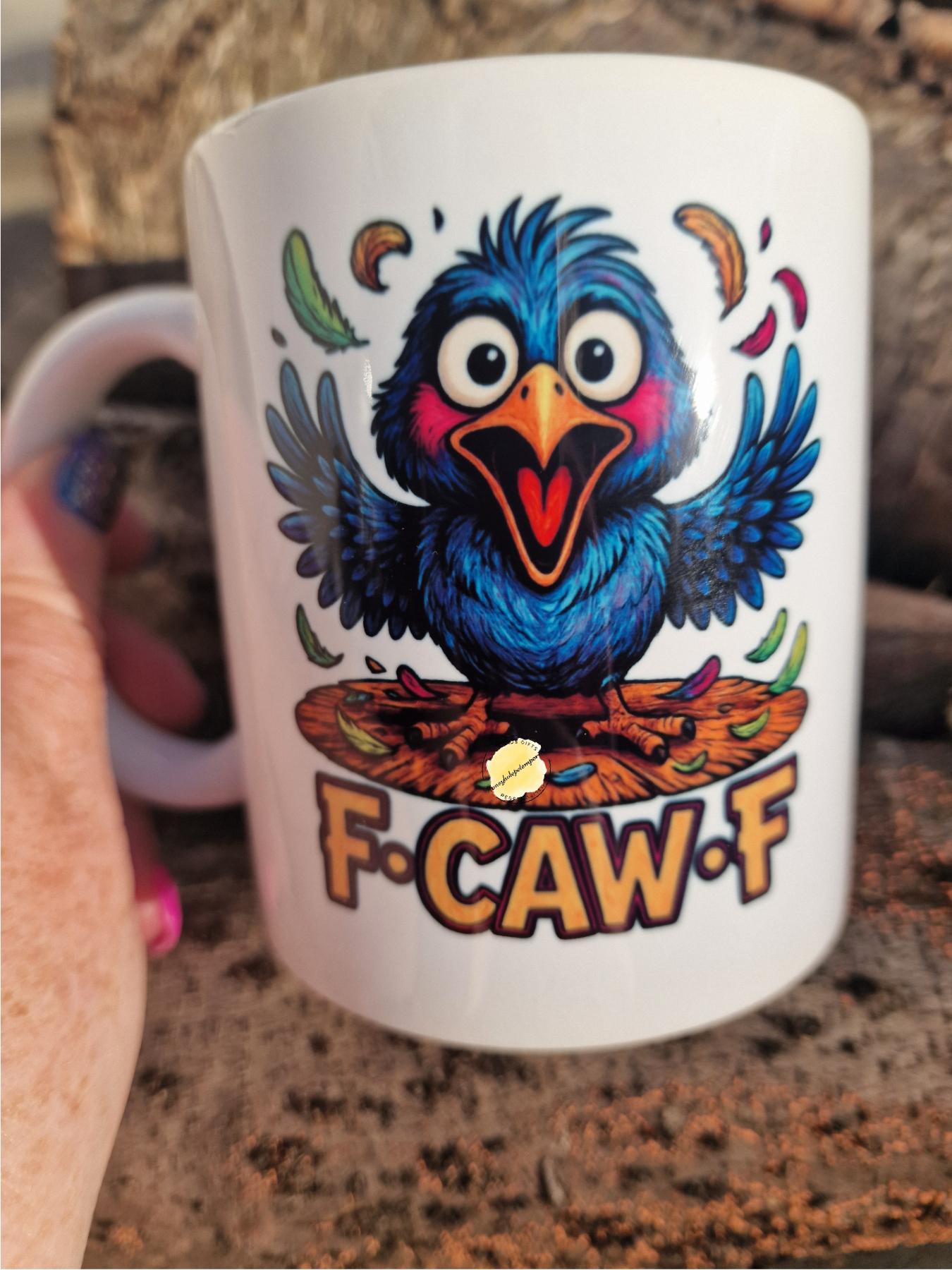 Funny Bird Coffee Mug, Cheeky Crow, Rude Animal Gift