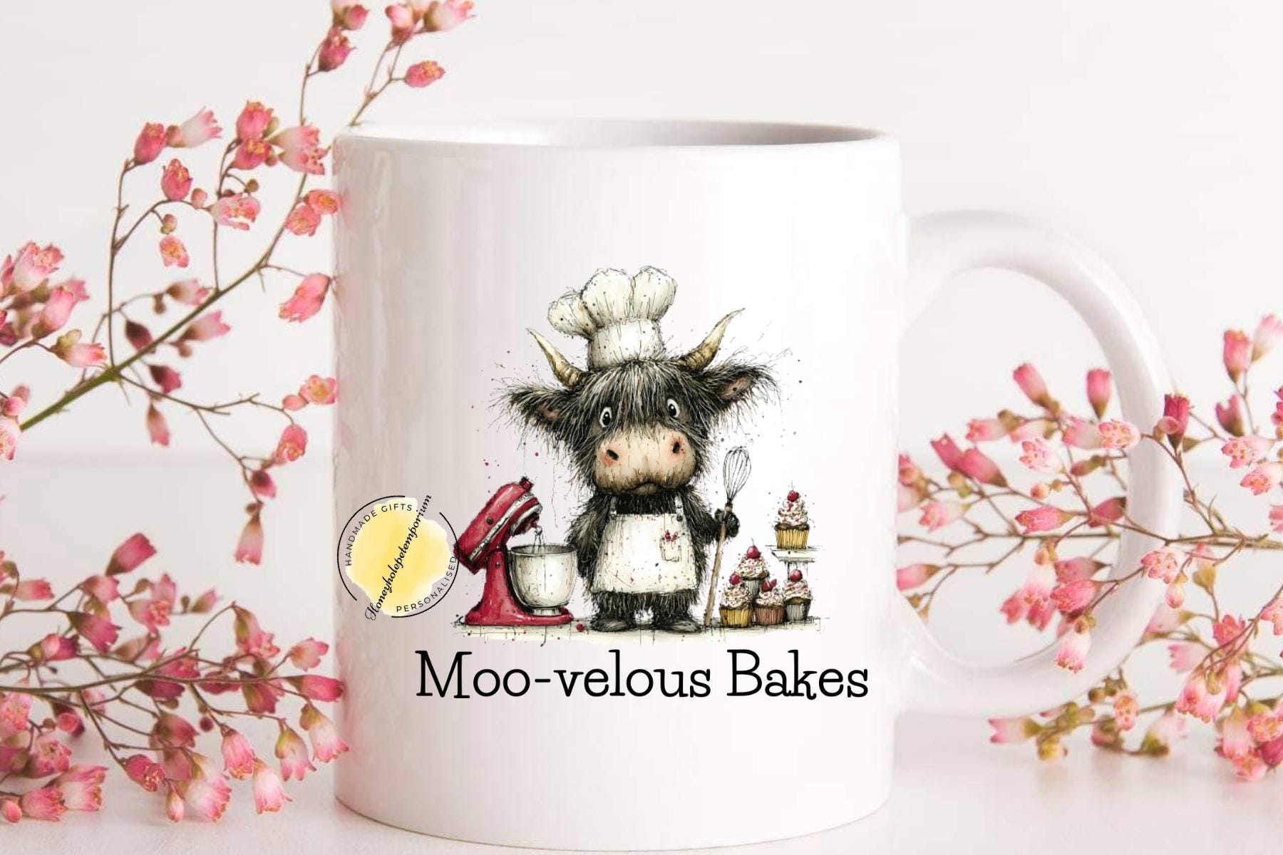 Highland Cow Baking Mug | Funny Baker Gift