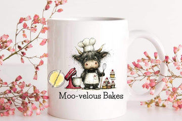 Highland Cow Baking Mug | Funny Baker Gift