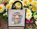 Highland Cow Honey Pot Tote Bag – Scottish Canvas Shopper